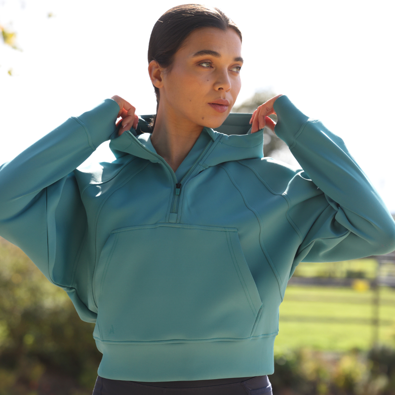 Aubrion React Quarter Zip Hoodie - Haze-13