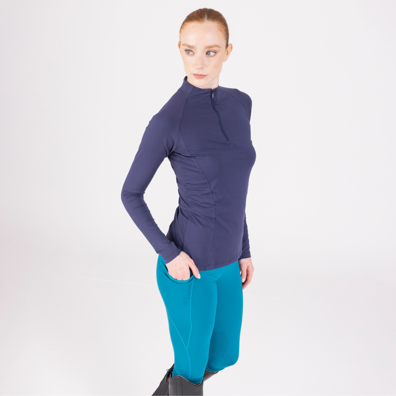 Aubrion React Rhythm Riding Tights - Kingfisher-3