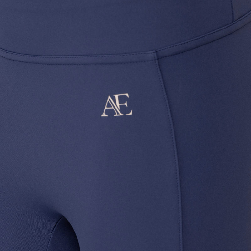 Aubrion Equestrian Young Rider Riding Tights - Midnight-7