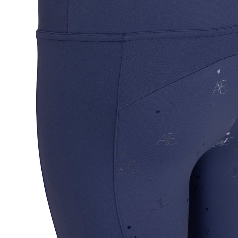 Aubrion Equestrian Young Rider Riding Tights - Midnight-6