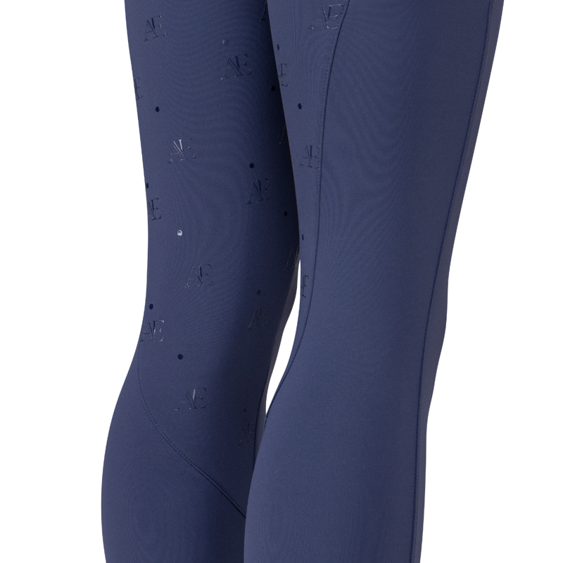 Aubrion Equestrian Young Rider Riding Tights - Midnight-5