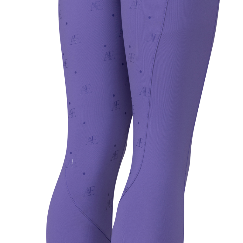 Aubrion Equestrian Young Rider Riding Tights - Heather-6
