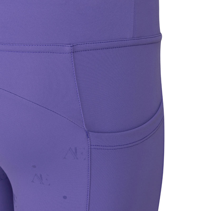 Aubrion Equestrian Young Rider Riding Tights - Heather-5