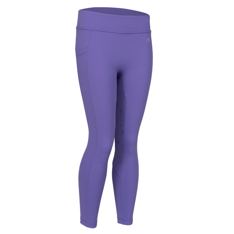 Aubrion Equestrian Young Rider Riding Tights - Heather