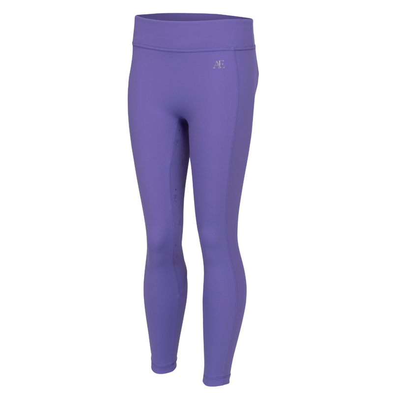 Aubrion Equestrian Young Rider Riding Tights - Heather-1