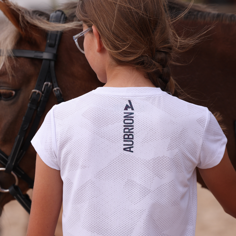Aubrion Young Rider React Tech T-Shirt - White-6