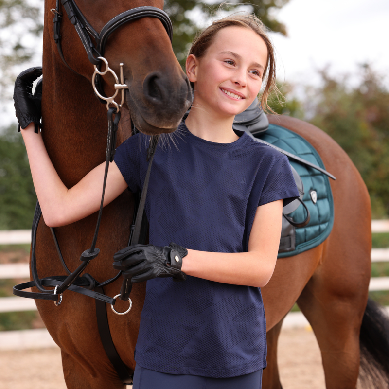 Aubrion Young Rider React Tech T-Shirt - Midnight-5
