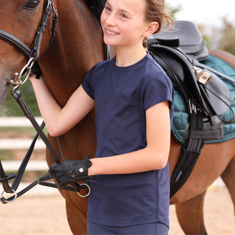 Aubrion Young Rider React Tech T-Shirt - Midnight-4