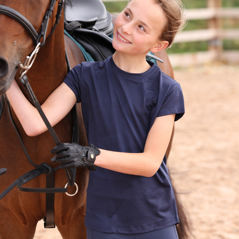 Aubrion Young Rider React Tech T-Shirt - Midnight-3