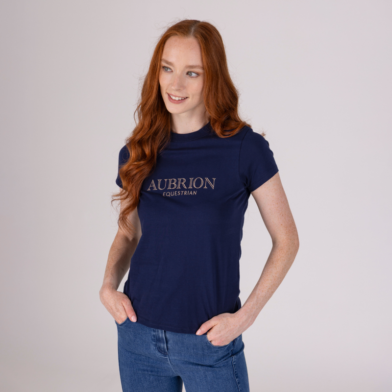 Aubrion Equestrian T-Shirt - Midnight-2