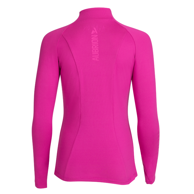 Aubrion Young Rider React Long Sleeve Base Layer - Fuchsia-1