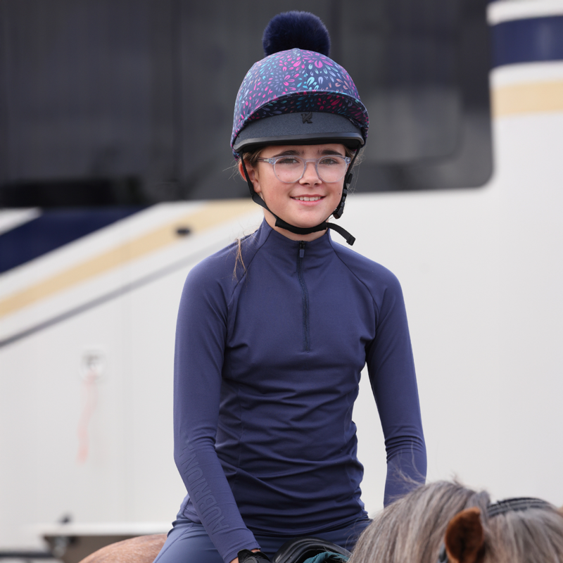 Aubrion Young Rider React Long Sleeve Base Layer - Midnight-5