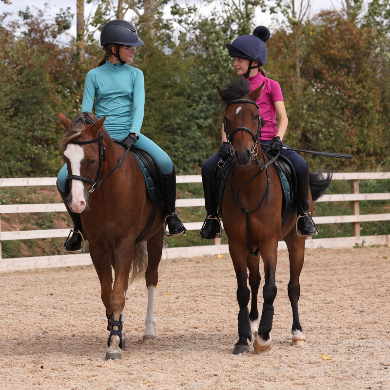Aubrion Young Rider React Long Sleeve Base Layer - Haze-9