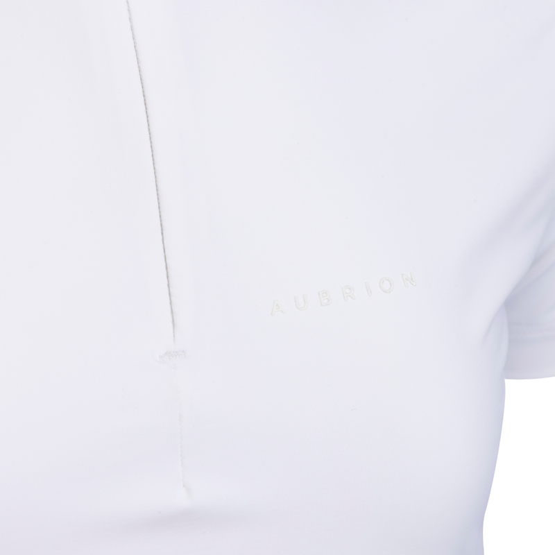 Aubrion Young Rider Optima LX Show Shirt - White-3