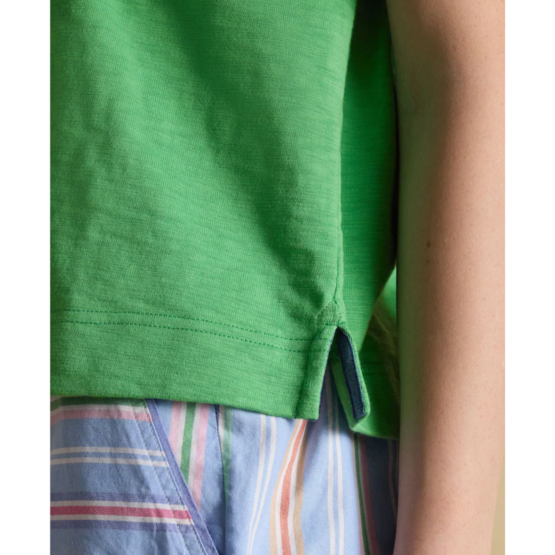 Joules Ladies Leighton Jonty Fox Rugby Shirt - Green-5