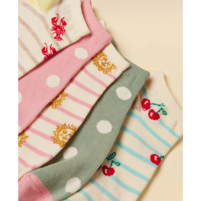 Joules Ladies Rilla 5 Pack - One Size - Multi-2