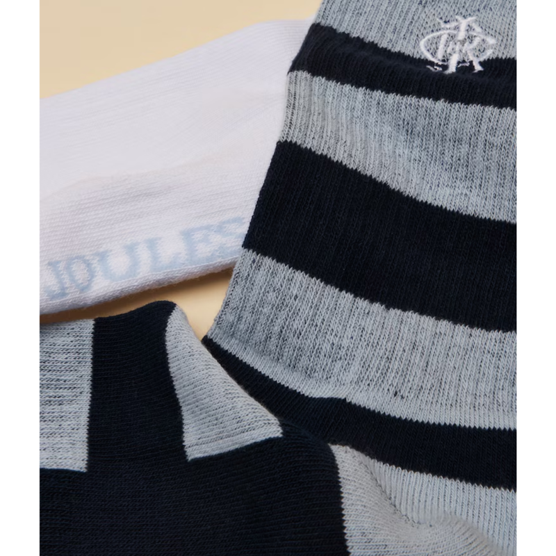 Joules Mens' Volley Sock 2 Pack - One Size - Blue-1