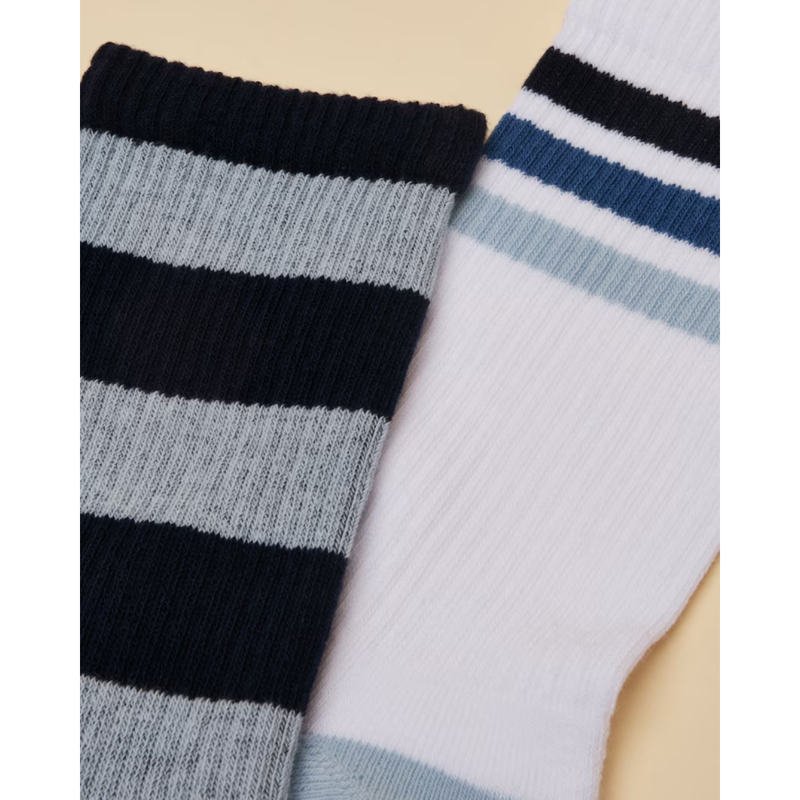 Joules Mens' Volley Sock 2 Pack - One Size - Blue-2