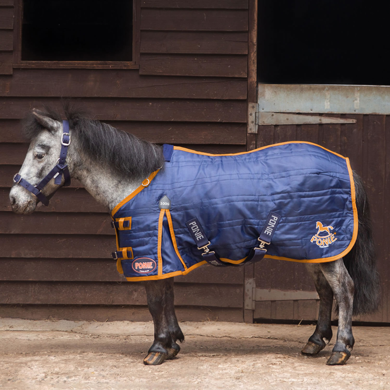 Gallop Ponie 100g Stable Rug - Navy