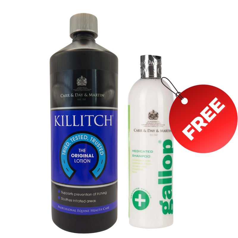 Carr and Day and Martin Killitch 1L and FREE Gallop Medicated Shampoo 250ml