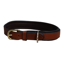 Mackey Padded Leather Dog Collar - Tan/Brown
