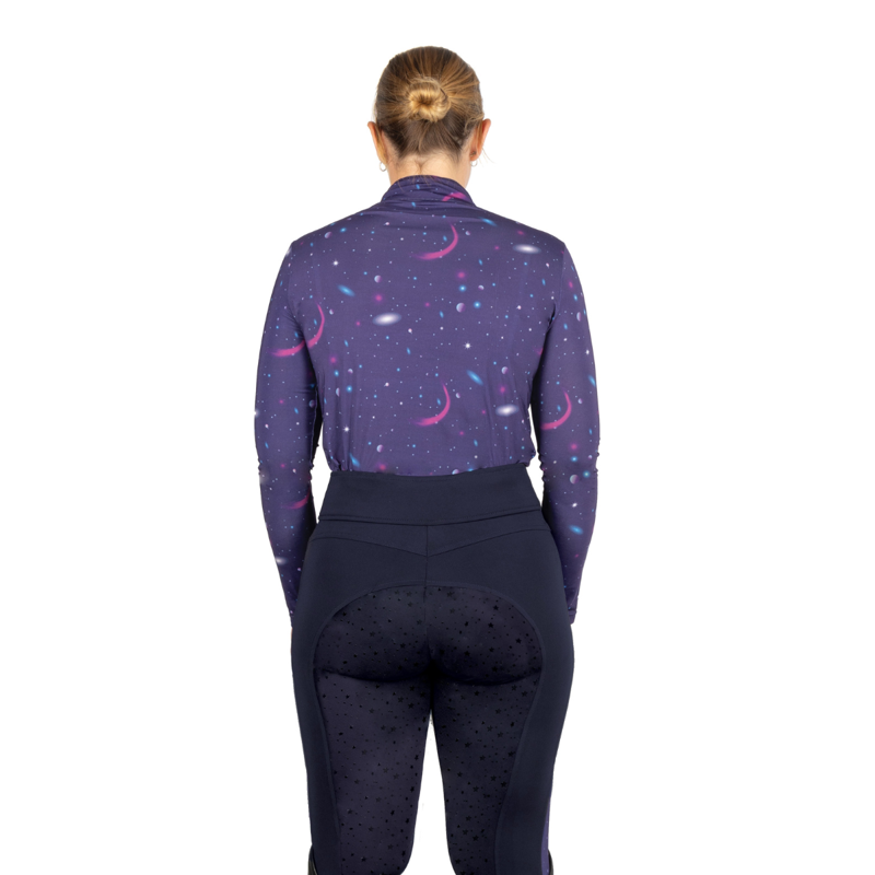 Hy Equestrian Elevate Out of this World Base Layer - Navy/Magenta-1