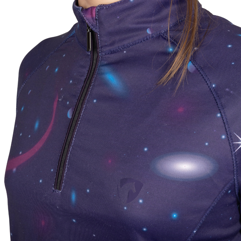 Hy Equestrian Elevate Mizs Out of this World Base Layer - Navy/Magenta-4