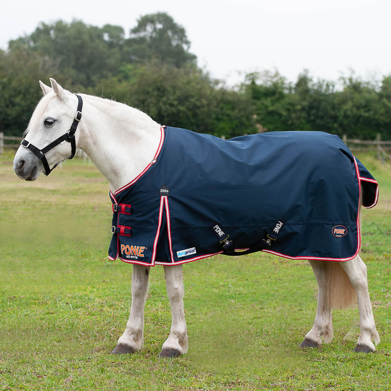 Gallop Ponie Duraproof 200g Turnout Rug - Navy