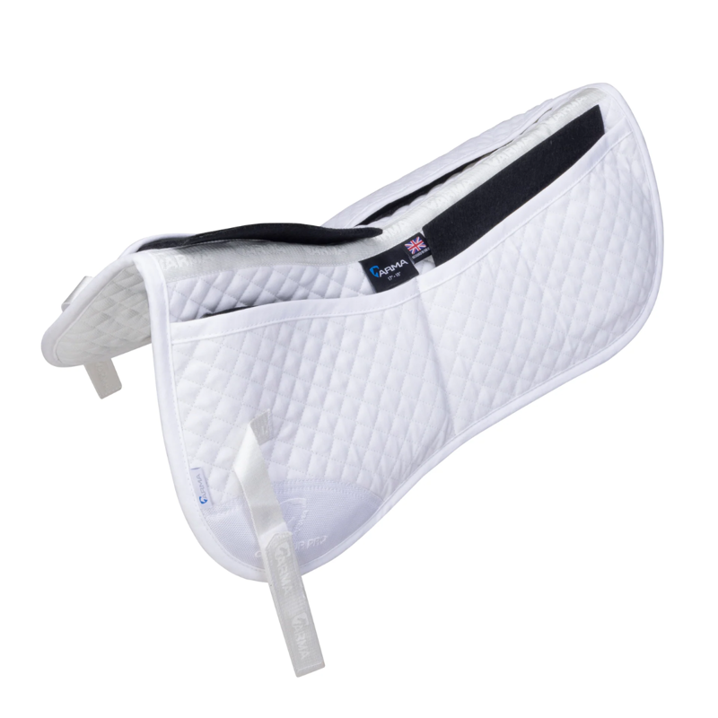 Shires ARMA Corrective Half Pad - White