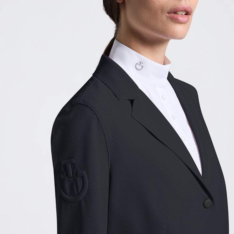 Cavalleria Toscana Women's Raw Cut Competition Jacket - Charcoal-2
