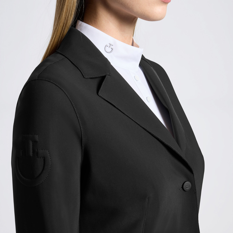 Cavalleria Toscana Women's Raw Cut Competition Jacket - Black-2