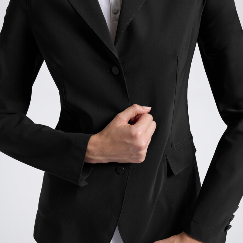 Cavalleria Toscana Women's Raw Cut Competition Jacket - Black-3