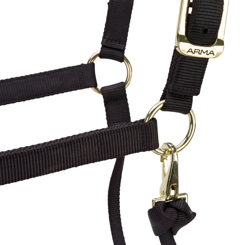 Shires ARMA Premium Adjustable Headcollar - Black-1