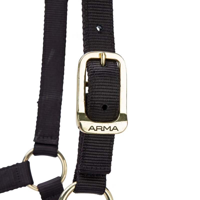 Shires ARMA Premium Adjustable Headcollar - Black-6