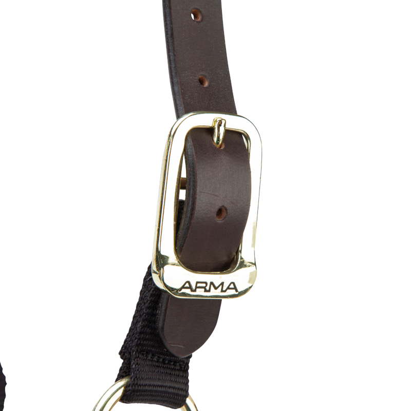 Shires ARMA Premium Adjustable FieldSafe Headcollar - Black-3