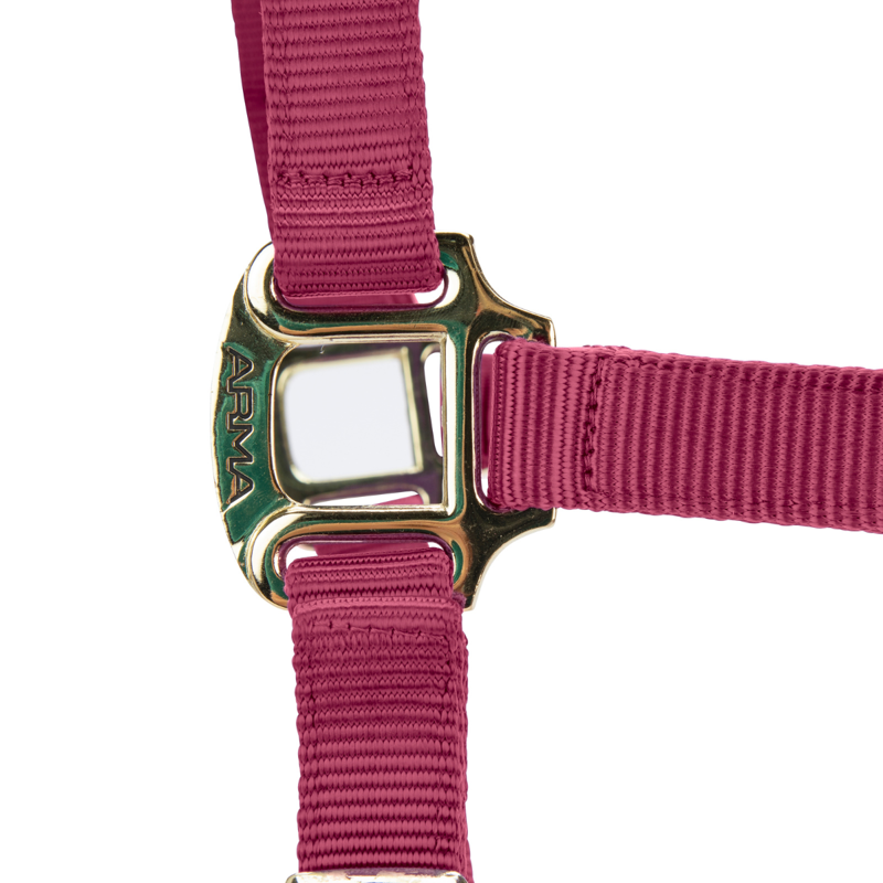 Shires ARMA Premium Adjustable FieldSafe Headcollar - Burgundy-5