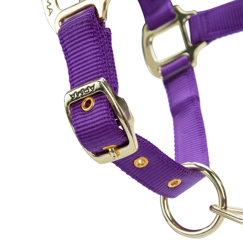 Shires ARMA Premium Adjustable FieldSafe Headcollar - Purple-7