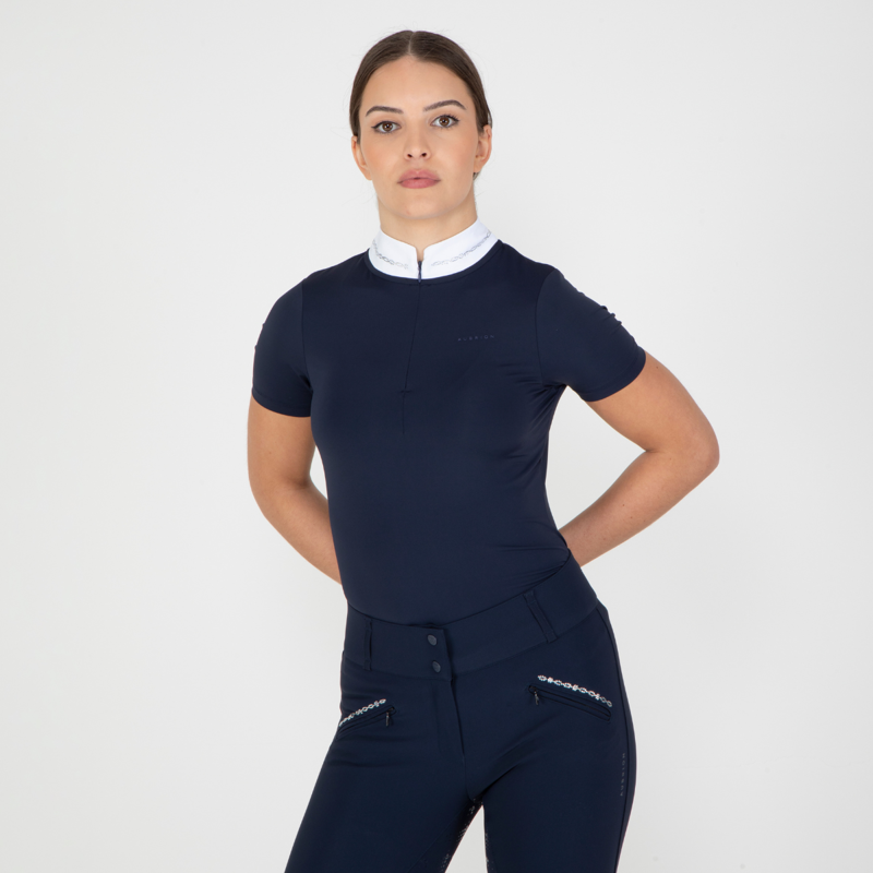 Aubrion Optima LX Show Shirt - Navy-5