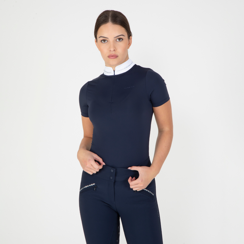 Aubrion Optima LX Show Shirt - Navy-1