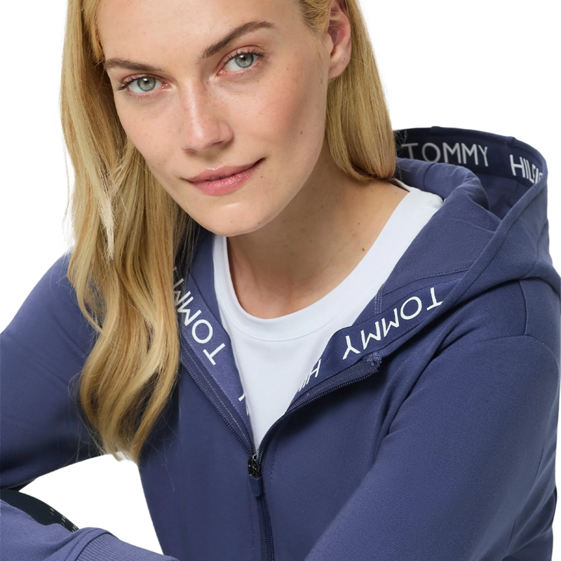 Tommy Hilfiger Women's Beverly Zip Up Hoodie - Faded Indigo-3