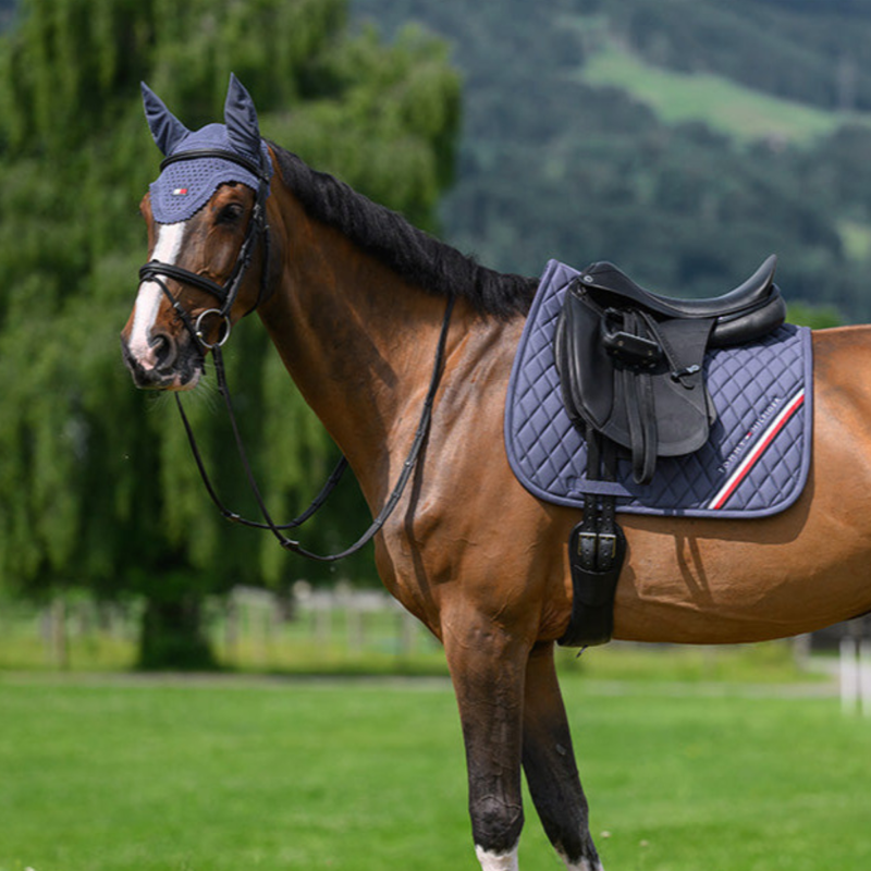 Tommy Hilfiger Stanford Dressage Saddlepad - Faded Indigo-4
