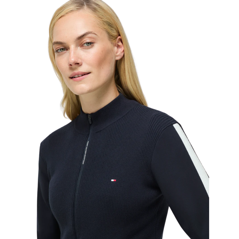 Tommy Hilfiger Women's Mirada Knit Zip Up - Desert Sky-3