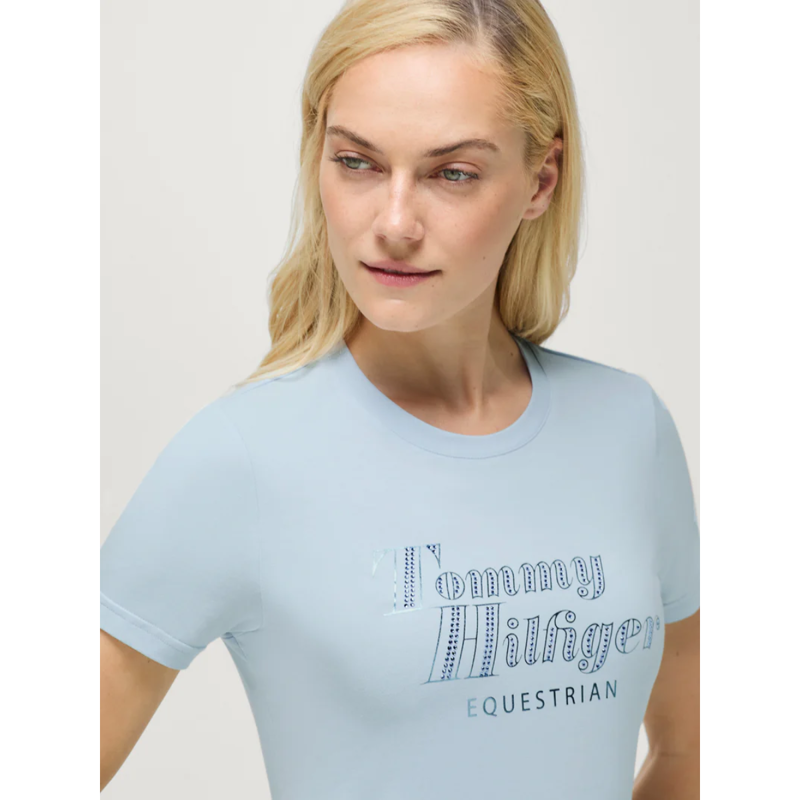 Tommy Hilfiger Women's Malibu Rhinestone T-Shirt - Sweet Blue-2