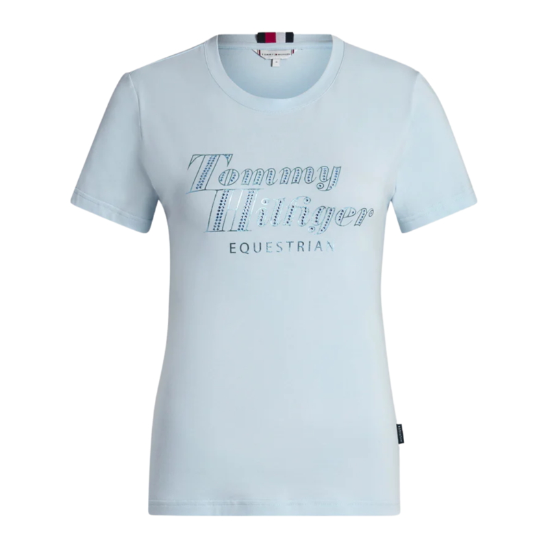 Tommy Hilfiger Women's Malibu Rhinestone T-Shirt - Sweet Blue-3