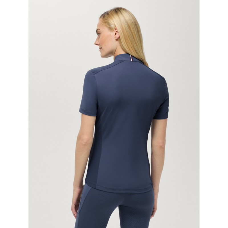 Tommy Hilfiger Women's Palma 1/4 Zip Training Top - Faded Indigo-2
