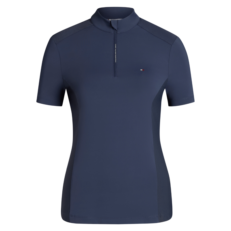 Tommy Hilfiger Women's Palma 1/4 Zip Training Top - Faded Indigo-4