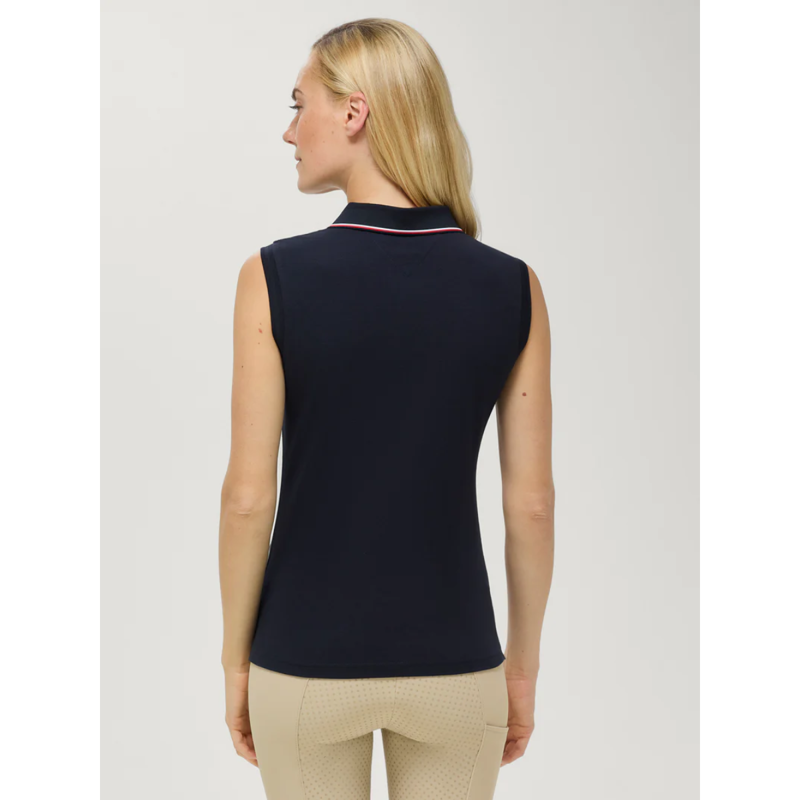 Tommy Hilfiger Women's Cordova Sleeveless Polo - Desert Sky-1
