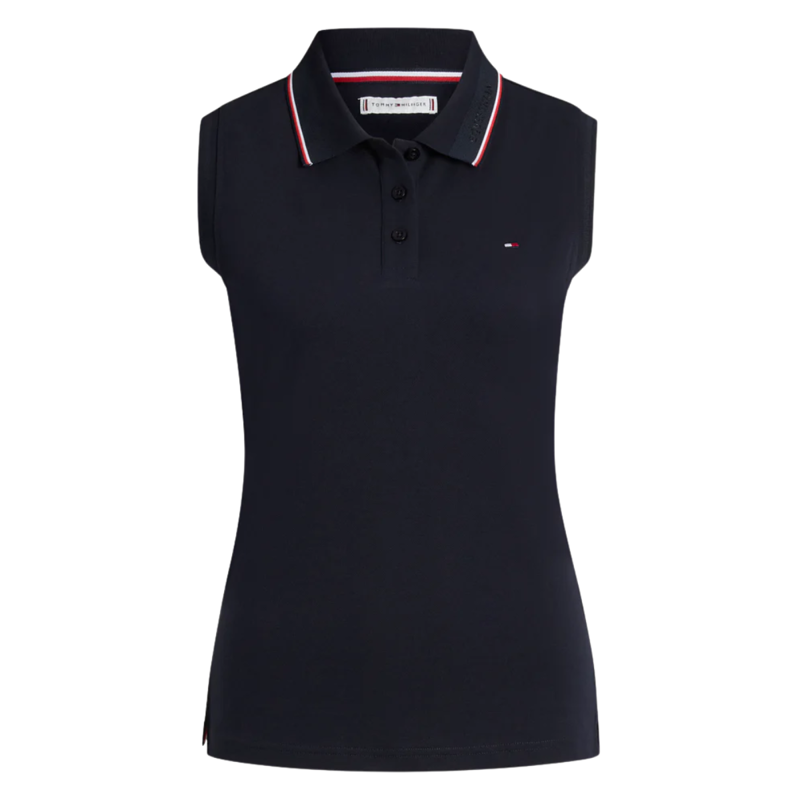 Tommy Hilfiger Women's Cordova Sleeveless Polo - Desert Sky-3
