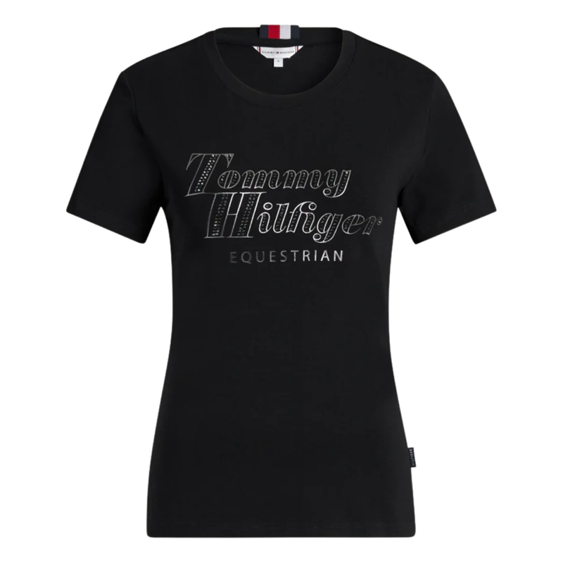 Tommy Hilfiger Women's Malibu Rhinestone T-Shirt - Black-2