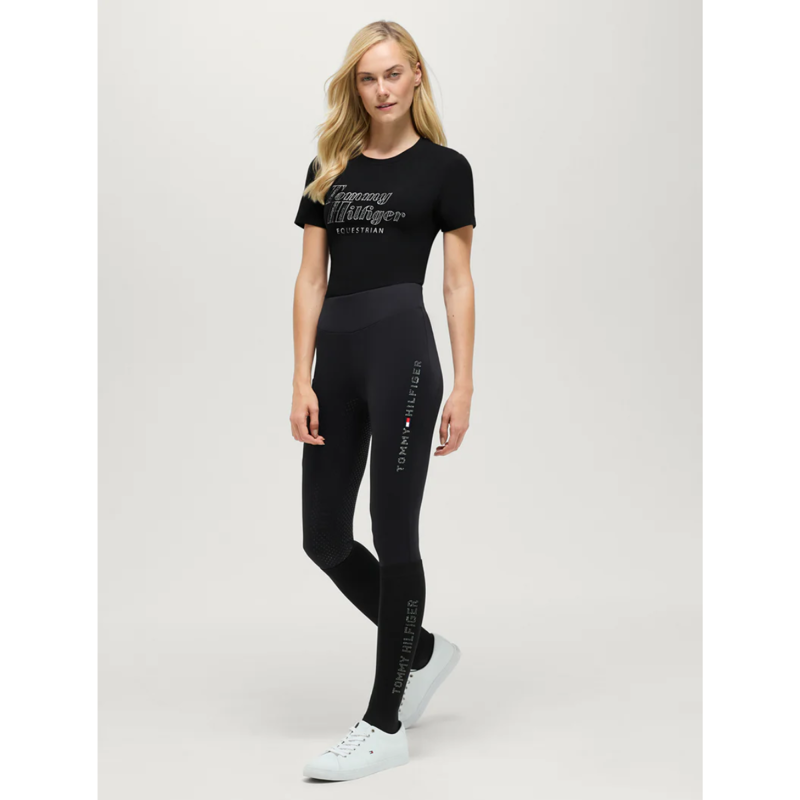 Tommy Hilfiger Women's Malibu Rhinestone T-Shirt - Black-3